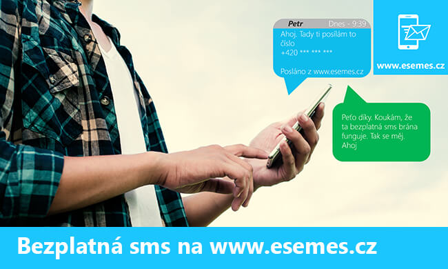 SMS zdarma do všech sítí, sms zdarma do O2, Vodafone a T-Mobile - www.esemes.cz